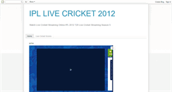 Desktop Screenshot of ipllivewatchonline.blogspot.com