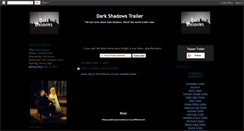 Desktop Screenshot of dark-shadows-movie-trailer.blogspot.com