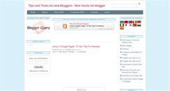 Desktop Screenshot of bloggerquery.blogspot.com