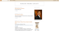 Desktop Screenshot of barackobamalegacy.blogspot.com