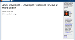 Desktop Screenshot of j2medeveloper.blogspot.com