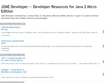 Tablet Screenshot of j2medeveloper.blogspot.com