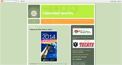 Desktop Screenshot of fraternidadtarechis.blogspot.com