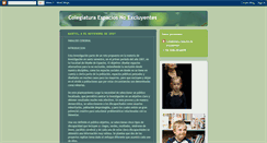 Desktop Screenshot of colegiaturaespaciosnoexcluyentes.blogspot.com