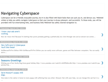 Tablet Screenshot of navigatingcyberspace.blogspot.com