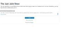 Tablet Screenshot of justjulieshow.blogspot.com