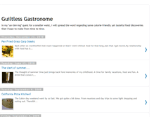 Tablet Screenshot of guiltlessgastronome.blogspot.com