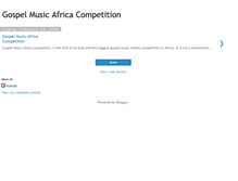 Tablet Screenshot of gospelmusicafrica.blogspot.com