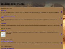 Tablet Screenshot of conociendolasfinanzas.blogspot.com