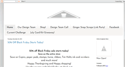 Desktop Screenshot of ginger-snap-scraps.blogspot.com