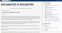 Desktop Screenshot of documentostercerencuentro.blogspot.com