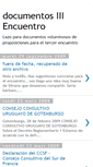 Mobile Screenshot of documentostercerencuentro.blogspot.com