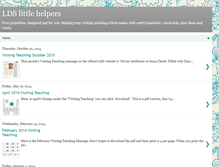 Tablet Screenshot of ldslittlehelpers.blogspot.com