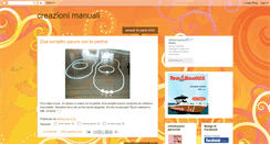 Desktop Screenshot of creazionimanuali.blogspot.com