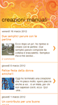 Mobile Screenshot of creazionimanuali.blogspot.com