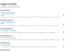 Tablet Screenshot of fugitivefirefly.blogspot.com