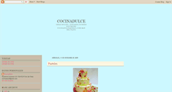 Desktop Screenshot of cocinadulcecupcakes.blogspot.com