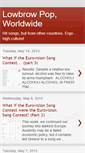 Mobile Screenshot of lowbrowpop.blogspot.com