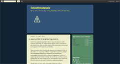 Desktop Screenshot of educationalgossip.blogspot.com