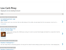 Tablet Screenshot of lowcarbpinay.blogspot.com