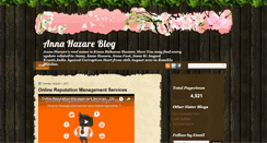 Desktop Screenshot of annahazare-blog.blogspot.com