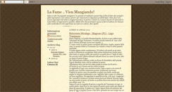 Desktop Screenshot of mangiatemi.blogspot.com