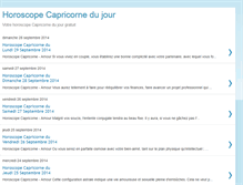 Tablet Screenshot of horoscope-capricorne-du-jour.blogspot.com