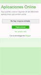 Mobile Screenshot of aplicacionesonline.blogspot.com