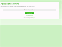 Tablet Screenshot of aplicacionesonline.blogspot.com