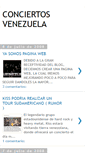 Mobile Screenshot of conciertosenvenezuela.blogspot.com