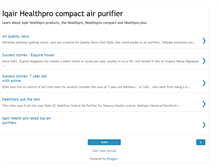 Tablet Screenshot of iqairhealthproairpurifier.blogspot.com