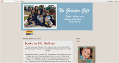 Desktop Screenshot of nogreatergift.blogspot.com