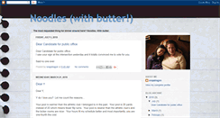 Desktop Screenshot of noodleswithbutter.blogspot.com