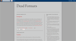 Desktop Screenshot of devdformats.blogspot.com