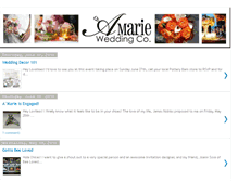 Tablet Screenshot of amarieweddings.blogspot.com