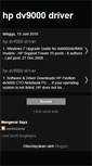 Mobile Screenshot of hpdv9000driver.blogspot.com