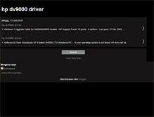 Tablet Screenshot of hpdv9000driver.blogspot.com