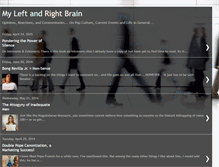 Tablet Screenshot of myleftandrightbrain.blogspot.com