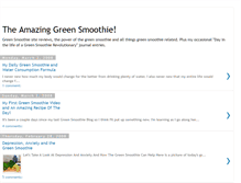 Tablet Screenshot of greensmoothiereview.blogspot.com