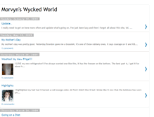 Tablet Screenshot of morvynswyckedworld.blogspot.com