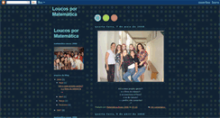 Desktop Screenshot of loucospormatematica.blogspot.com