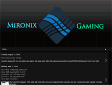 Tablet Screenshot of mironix-gaming.blogspot.com