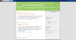 Desktop Screenshot of footballcommunitycomment.blogspot.com