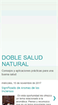 Mobile Screenshot of doblesaludnatural.blogspot.com