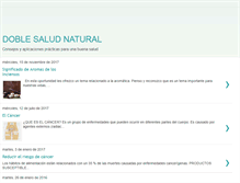 Tablet Screenshot of doblesaludnatural.blogspot.com