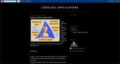 Desktop Screenshot of codelessapplications.blogspot.com