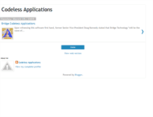 Tablet Screenshot of codelessapplications.blogspot.com