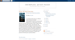 Desktop Screenshot of crumpledquietpages.blogspot.com