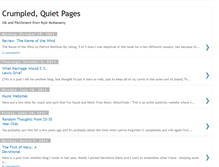 Tablet Screenshot of crumpledquietpages.blogspot.com