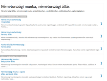 Tablet Screenshot of nemetorszagimunkak.blogspot.com